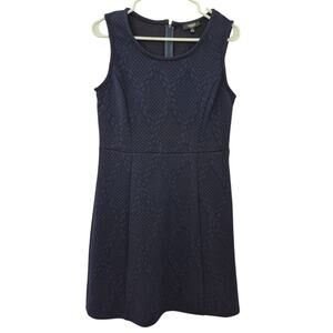 Premise Womens Dress Size 8 Navy Blue Sleeveless Jumper Quilted Short Layer